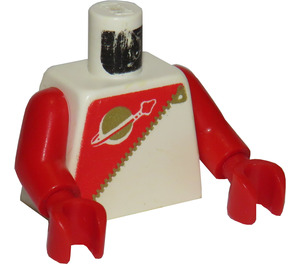 LEGO Minifig Torso with red Futuron pattern (973)