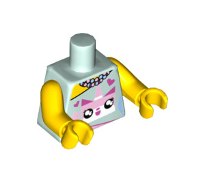 LEGO Minifiguur Torso met Unikitty Gezicht (973 / 88585)