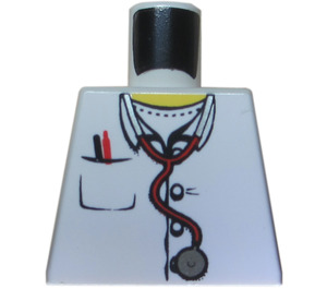 LEGO Minifig Torso without Arms with Buttoned Shirt with Pens and Stethoscope (973)