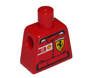 LEGO Minifig Torso without Arms with Ferrari Shield Sticker (973)