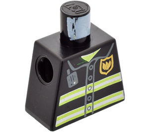 LEGO Minifig Torse sans bras avec Jacket avec Neon Jaune Horizontal Rayures et Golden Badge (973)