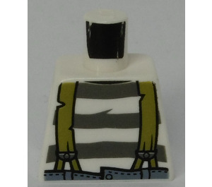 LEGO Minifigurine Torse sans bras avec Rayures de prison et Suspenders (973)