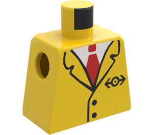 LEGO Minifigur Overkropp uten armer med Tog Antrekk (973)