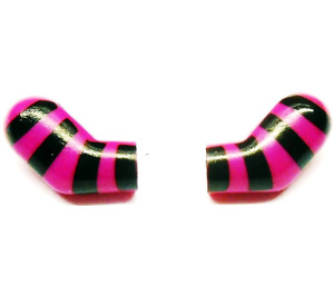 LEGO Minifigure Arms (Left and Right Pair) with Black Stripes Pattern