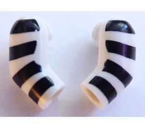 LEGO Minifigure Arms (Left and Right Pair) with Black Stripes Pattern