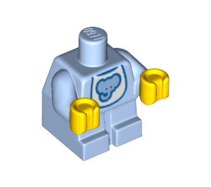 LEGO Minifigure De bébé Corps avec Jaune Mains avec Elephant Bib (25128 / 27985)