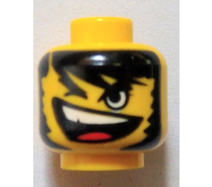 LEGO Minifigure Kopf Bead mit Open Mouth mit Zähne und Eins geschlossen Eye