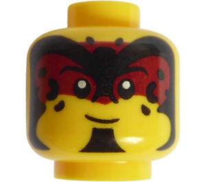LEGO Minifigure Kopf of Ancient Warrior (Einbau-Vollbolzen) (3626)