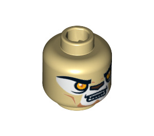 LEGO Minifigure Head with Decoration (Recessed Solid Stud) (12769 / 14380)