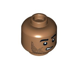 LEGO Minifigure Head with Decoration (Recessed Solid Stud) (3626 / 100323)
