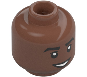 LEGO Minifigure Head with Decoration (Recessed Solid Stud) (3626 / 101035)