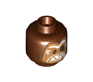 LEGO Minifigure Head with Decoration (Recessed Solid Stud) (3626 / 29731)