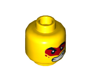 LEGO Minifigure Kopf mit Dekoration (Einbau-Vollbolzen) (3626 / 66071)