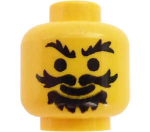 LEGO Minifigure Head with Decoration (Safety Stud) (3626)