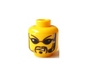 LEGO Minifigure Head with Decoration (Safety Stud) (3626)