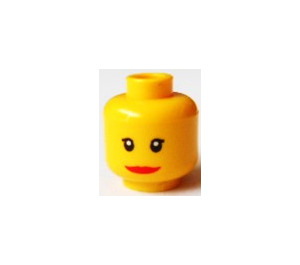 LEGO Minifigure Head with Decoration (Safety Stud) (3626)