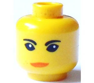 LEGO Minifigure Head with Decoration (Safety Stud) (3626)