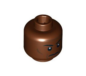 LEGO Minifigure Head with Decoration (Safety Stud) (3626 / 89777)