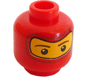 LEGO Minifigure Head with Decoration (Safety Stud) (43541 / 50447)