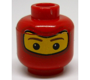 LEGO Minifigure Head with Decoration (Safety Stud) (43541 / 50447)