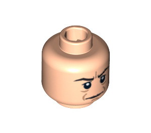 LEGO Minifigure Head with Decoration (Safety Stud) (92863 / 93206)