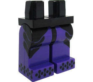 LEGO Minifigure Hips and Legs with Black Sides and Toes (3815)