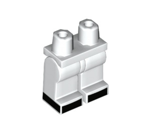 LEGO Minifiguur Heupen en benen met gebogen zwarte voeten (3815 / 26164)