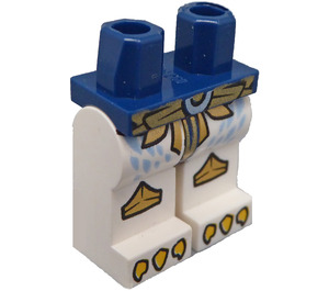 LEGO Minifigure Hanches et jambes avec Gold Courroie et Knee Covers et Jaune Talons (13015 / 14368)