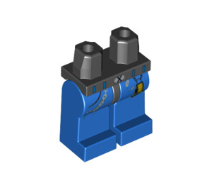 LEGO Minifiguur Heupen en benen met Zilver Keten en Gold Fakkel (3815 / 85107)