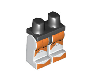 LEGO Minifigure Hips and Legs with Star Wars Bomb Squad Trooper Large Orange Markings (3815 / 94150)