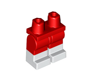 LEGO Minifigure Heupen en benen met Wit Boots (3815 / 21019)