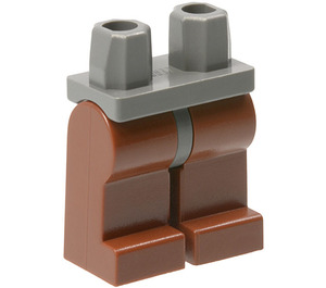 LEGO Minifigure Les hanches avec Reddish Brown Jambes (73200 / 88584)
