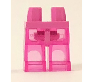 LEGO Minifigure Hips with Transparent Dark Pink Legs (3815)