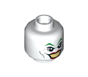 LEGO Minifigure Joker Head (Recessed Solid Stud) (3626 / 23095)
