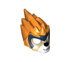 LEGO Minifigure Lion Head with Tan Face and Dark Blue Headpiece (11129 / 13046)