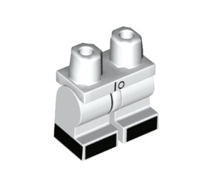 LEGO Minifigure Medium Jambes avec Noir shoes (37364 / 66145)