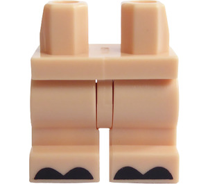 LEGO Minifigure Medium Legs with black toes (37364)