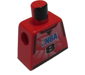LEGO Minifigure NBA Torso with NBA Player Number 8