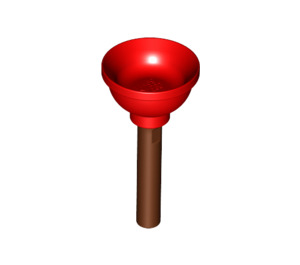 LEGO Minifigure Plunger with Reddish Brown Handle (11459)