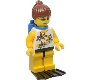 LEGO Minifigure mit Flippers und Airtank