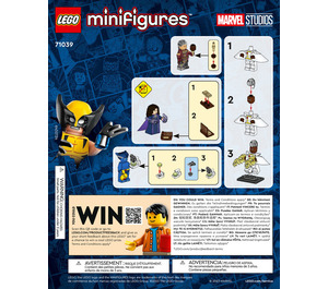 LEGO Minifigures - Marvel Studios Series 2 {Doos of 6 random packs} 66735 Instructions
