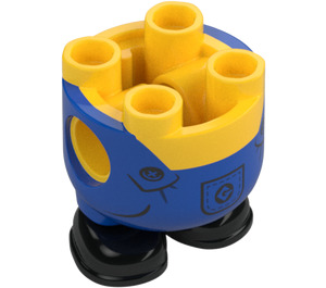 LEGO Minion Cuerpo con Feet con Azul Mono y logo (67644)