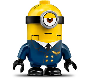 LEGO Minion Stuart im Pilot Outfit Minifigur