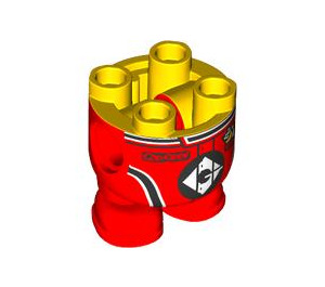 LEGO Minions Körper mit Feet mit rot Overalls (67644)