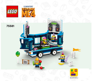 LEGO Minions' Music Party Bus Set 75581 Instructions