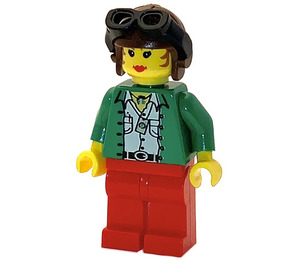 LEGO Miss Gail Storm con Marrón Casco Minifigura