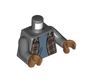 LEGO MJ with Gray Plaid Jacket Minifig Torso (973 / 76382)