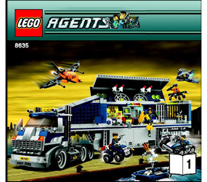 LEGO Mobile Command Centre Set 8635 Instructions
