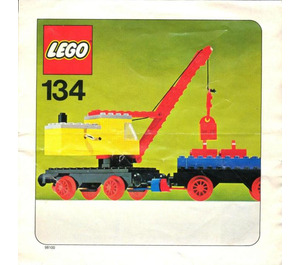 LEGO Mobile Kraan en Wagon 134-1 Instructions