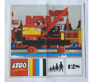 LEGO Mobile Crane (Plate Base) Set 128-3 Instructions